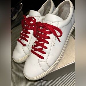 #Exclusive #YSL #AndyLow #CalfLeather #Tennis #Sneakers #Size 10 #GreatCondition